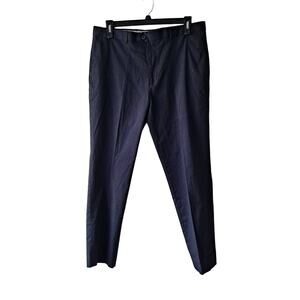 Bensol Mens Blue Black 98% Cotton & 2% Elastane Trouser Pants - Size W36 L30